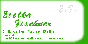 etelka fischner business card